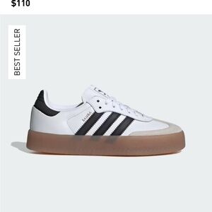 Adidas Samba White and Black Sneakers